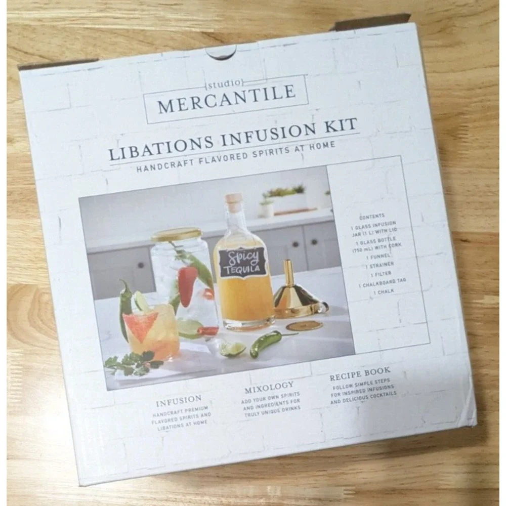 Studio Mercantile Libations Infusion Kit, Handcraft Flavored Spirits at Home